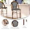Flash Furniture NavyWhite PE Rattan Stacking Paris Stools, 2PK 2-SDA-AD642001-BS-BKWH-NAT-GG - alternate 9